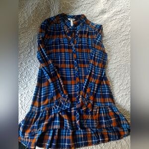 Matilda Jane Flannel Tunic Shirt Sz. XS